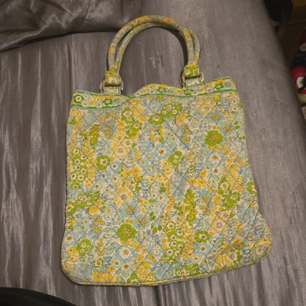 Vera Bradley *Retired English Meadow* Slim Tote Bag